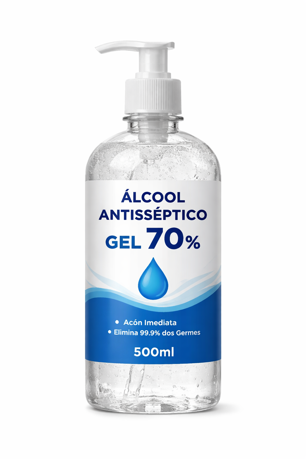 ALCOOL ANTISSEPTICO GEL 70% - 500ML - LimpaMaxx Icaraí