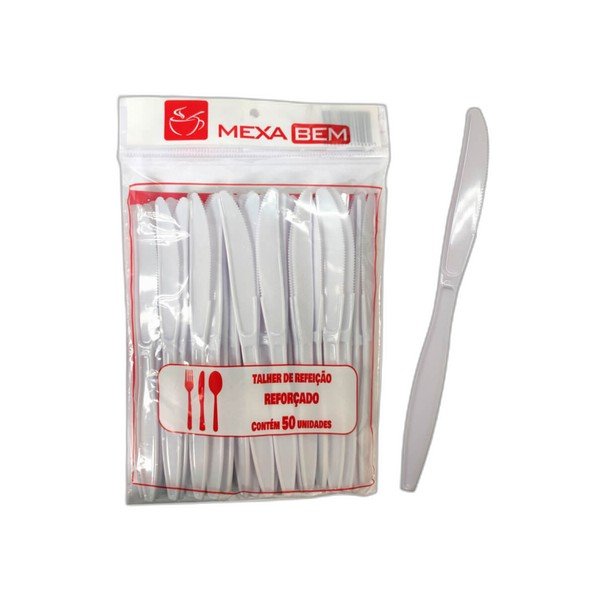 FACA DE REFEIÇÃO MEXA BEM C/ 50 UNIDS - LimpaMaxx Icaraí