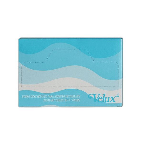 FORRO DESCARTÁVEL PARA ASSENTO SANITÁRIO COM 40 UNDS - VELUX - LimpaMaxx Icaraí