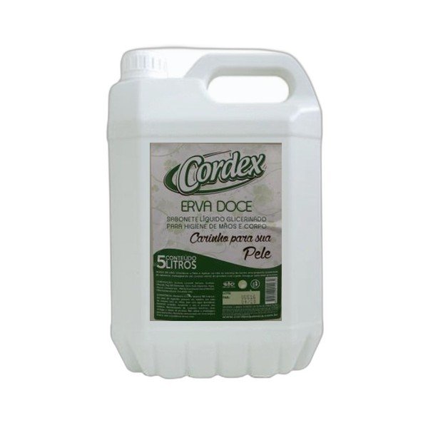 SABONETE LIQ ERVA DOCE  5L CORDEX - LimpaMaxx Icaraí