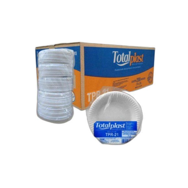 PRATO DESCARTAVEL 21CM C/10 - LimpaMaxx Icaraí