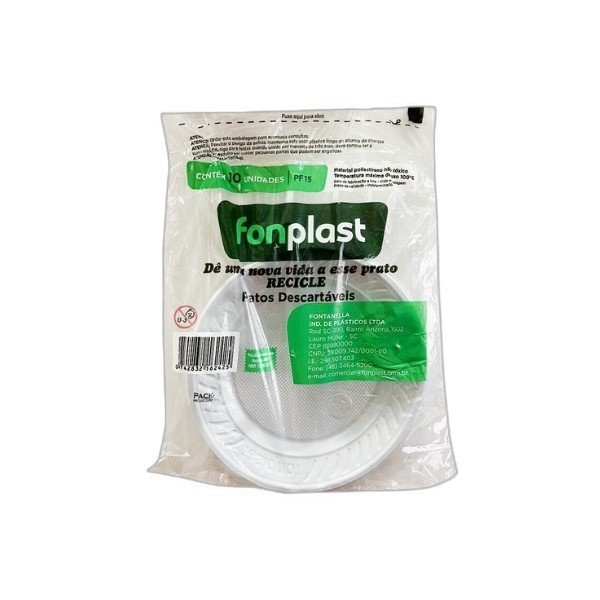 PRATO DESCARTAVEL 15CM C/10 - LimpaMaxx Icaraí