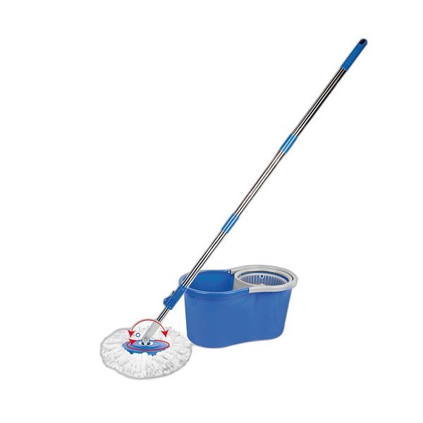 MOP GIRATORIO MAXX C/ CENTRIFUGA MICROFIBRA 8L - LimpaMaxx Icaraí