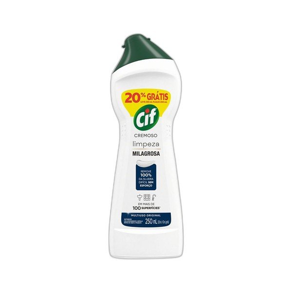 CIF SAPONÁCEO CREMOSO ORIGINAL 250ML - LimpaMaxx Icaraí
