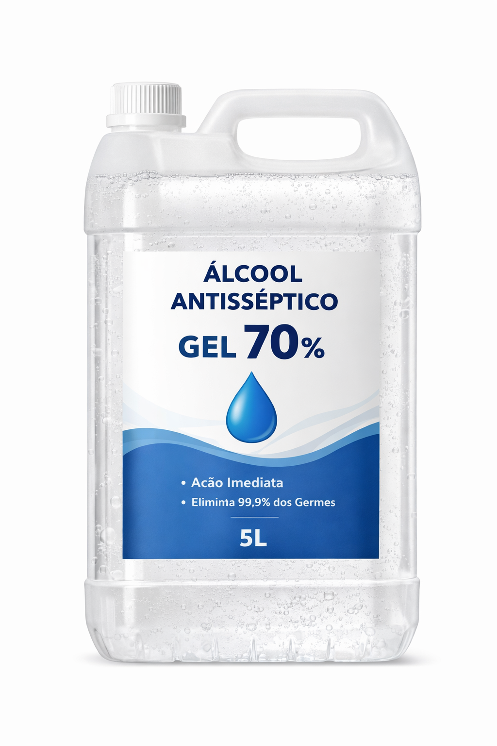 ALCOOL ANTISSEPTICO GEL 70% - 5L - LimpaMaxx Icaraí